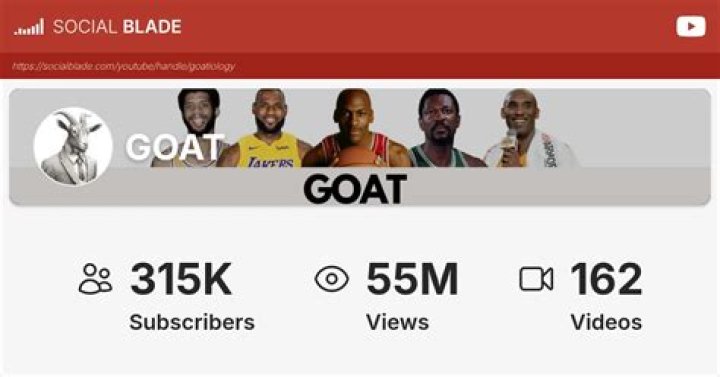 GOAT video statistics